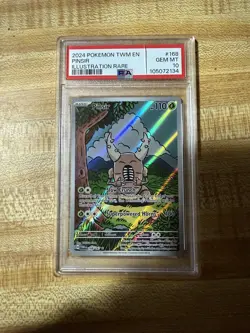 PSA 10 Gem Mint Pinsir 168/167 IR 2024 SV Twilight Masquerade POKEMON TCG - Image 1