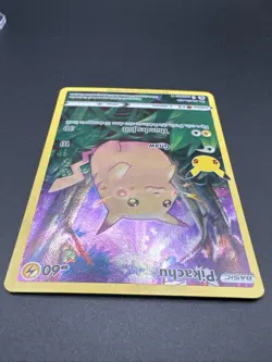 POKEMON FULL ART PIKACHU 005/025 RARE CELEBRATIONS 2021 LP + ARCEUS SLEEVE - Image 4