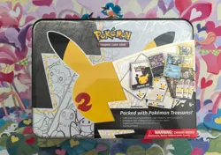 Pokemon TCG Celebrations 25th Anniversary Collectors Chest Lunch Box Tin SEALED - Image 1