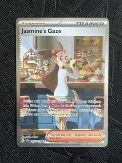 Pokemon TCG Jasmine's Gaze 245/191 Surging Sparks SIR Holo (English) - NM - Image 3
