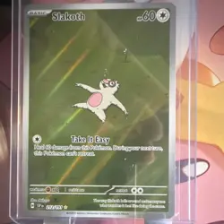 Pokemon Slakoth 212/191 Sv08 Surging Sparks Illustration Rare Holo English - Image 1