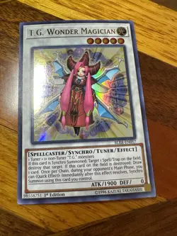 T.G. Wonder Magician BLRR-EN057 1st Edition Ultra Rare LP + BONUS - Image 1