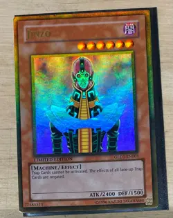 Yugioh! MP Jinzo - GLD1-EN003 - Gold Rare - Limited Edition Moderately Played - Image 1