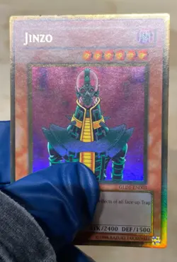 Yugioh! MP Jinzo - GLD1-EN003 - Gold Rare - Limited Edition Moderately Played - Image 3