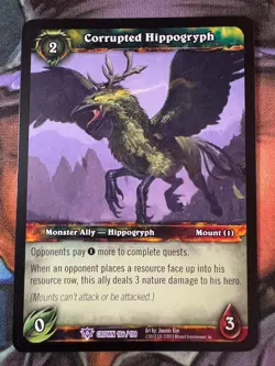 World of Warcraft TCG Crown 166/198 Corrupted Hippogryph - Image 1