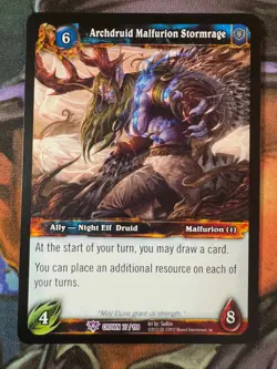 World of Warcraft TCG Crown 77/198 Archdruid Malfurion Stormrage - Image 1