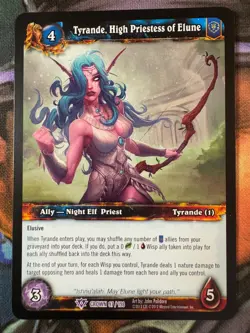 World of Warcraft TCG Crown 97/198 Tyrande, High Priestess of Elune - Image 1