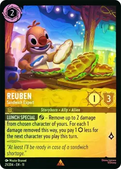 Cold Foil REUBEN SANDWICH EXPERT 1x Rare Disney Lorcana NM - Image 1