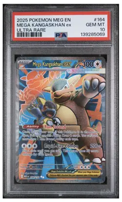 2025 POKEMON MEG EN-MEGA EVOLUTION ULTRA RARE #164 MEGA KANGASKHAN EX PSA 10 - Image 3