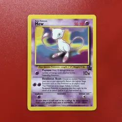 Pokemon Card Mew Promo WoTC Promo 8 VLP/NM - Image 1