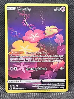 Pokemon Comfey GG14/GG70 Crown Zenith: Galarian Gallery Holo TCG Card - Image 1