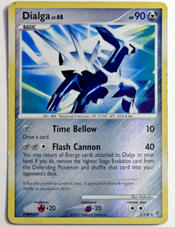 Pokemon TCG Dialga Diamond & Pearl Holo Rare Card 1/130 Reverse Holo - MP - Image 1