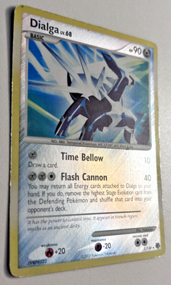 Pokemon TCG Dialga Diamond & Pearl Holo Rare Card 1/130 Reverse Holo - MP - Image 3