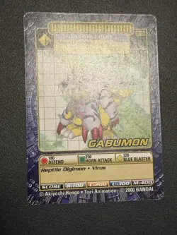 Digimon Digi Battle Gabumon Bo-116 Series 3 Bandai 2000 Card - Image 3