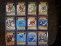 12 Vintage Digimon CCG Battle Series 4 Card Lot Growlmon Gargomon Lynxmon ++++ - Image 1