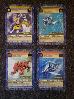 12 Vintage Digimon CCG Battle Series 4 Card Lot Growlmon Gargomon Lynxmon ++++ - Image 4