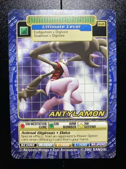 2002 Non-Holo Antylamon BO-226 Digi Battle Digimon Card LP - Image 1