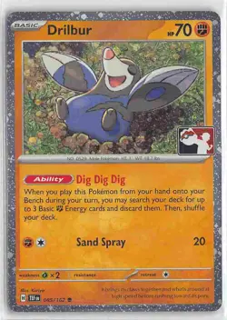 Prize Pack Series Cards Common Holo 085/162 Drilbur - Image 1