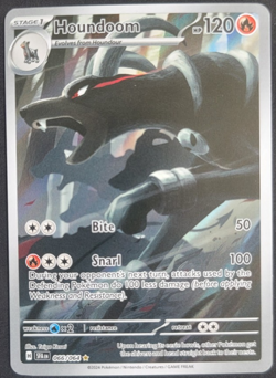 Pokemon TCG Houndoom Full Art Holo Card 066/064 Shrouded Fable Illustration Rare - Image 1