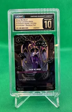 Lorcana Evil Queen Enchanted Card Show Me More! CGC Pristine 10 - Image 1