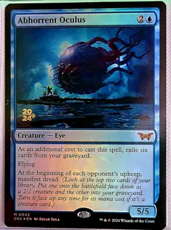 MTG Abhorrent Oculus Prerelease Foil Duskmourn NM 0042 - Image 1