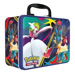 2025 Pokemon Collector Chest Fall Tin Trading Cards in-hand, ready to ship - Image 1