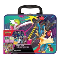 2025 Pokemon Collector Chest Fall Tin Trading Cards in-hand, ready to ship - Image 2