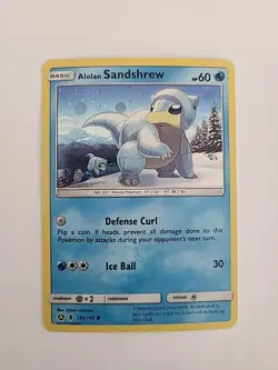 Pokemon 2018 Sun & Moon Alternative Art Promo Alolan Sandshrew 19a/145 Holo NM - Image 1