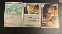Pokemon Raticate 99 Rattata 60 Raticate 61 Reverse Holo Perfect Order POR NM Lot - Image 1