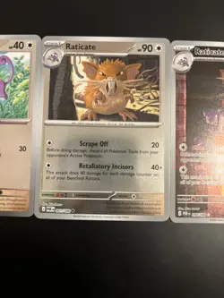 Pokemon Raticate 99 Rattata 60 Raticate 61 Reverse Holo Perfect Order POR NM Lot - Image 3