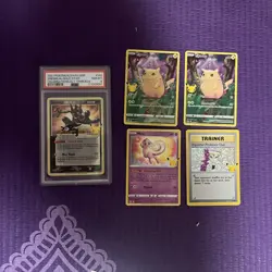 Pokemon Celebrations Lot Ft PSA 8 Greninja Plus Pikachu 5 Cards - Image 1