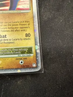 Pokemon Lucario LV.X Mysterious Treasures 122/123 MP/HP - Image 5