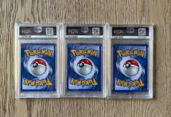 Pokemon Neo Revelation Raikou Suicune Entei 2001 PSA 8 Lot [22 27 17] Non-Holo - Image 2