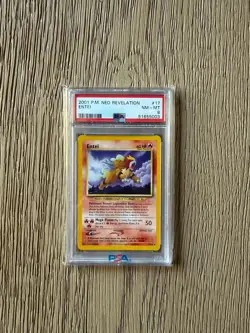 Pokemon Neo Revelation Raikou Suicune Entei 2001 PSA 8 Lot [22 27 17] Non-Holo - Image 3