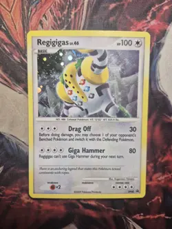 Pokemon TCG Regigigas DP40 Diamond and Pearl Holo Black Star Promo 2009 MP - Image 1