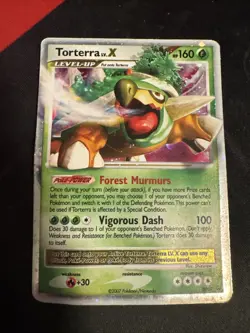 Pokemon TCG Torterra LV.X Holo Rare Card DP09 Diamond & Pearl - Image 1