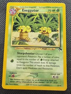 Pokemon Southern Islands Promo Exeggutor #13 MP - Image 1