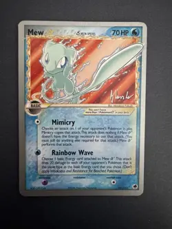 Pokemon TCG Mew Gold Star 101/101 Delta Species 2008 World Championships - Image 1