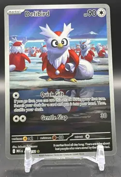 2025 Pokemon Gaming Mega Evolution Delibird #152/132 Illustration Rare - Image 1