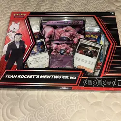 Pokemon TCG Team Rocket’s Mewtwo Ex Box - BRAND NEW SEALED - Image 1