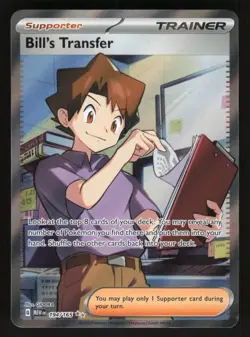Bill's Transfer 194/165 Pokemon TCG SV: Scarlet & Violet 151 NM - Image 1