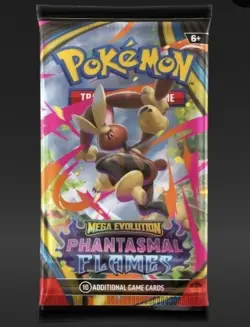 Pokemon TCG: Mega Evolution - Phantasmal Flames Booster Pack (Random Art) - Image 1