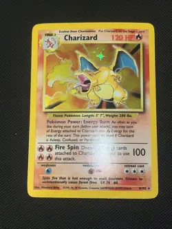 1999 Pokemon Charizard Holo Base Set 4/102 NM Unlimited Pokemon TCG - Image 2