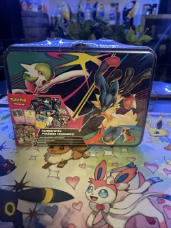 Pokemon TCG Mega Evolutions Lunchbox Tin – Factory Sealed | Lucario, Gardevoir, - Image 1