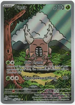 Pinsir 168/167 Twilight Masquerade TWM SV06 Pokemon TCG Illustration Rare NM - Image 1