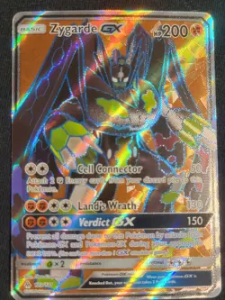 Pokemon SM-Forbidden Light Zygarde GX Ultra Rare Full Art Holo 123/131 - Image 1