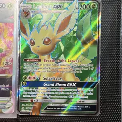 Pokemon Leafeon GX Full Art Ultra Rare Holo SM-Ultra Prism 139/156 200 HP GX - Image 1