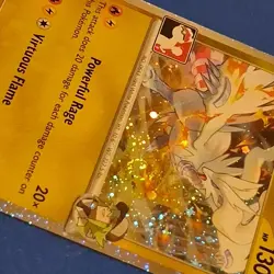 N's Reshiram Holo Pokemon Prize Pack Series 8 Promo WITH GALAXY SWIRL 😵🌀🍥 - Image 2