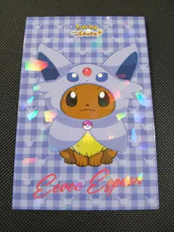 Pokemon Let's Go Eevee Database Peru Espeon Eevee Flannel Poncho US Seller - Image 1