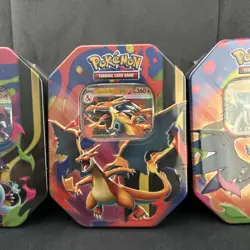 Pokemon TCG Charizard x and Y Tins X3 New and Sealed Great Condition - Image 3